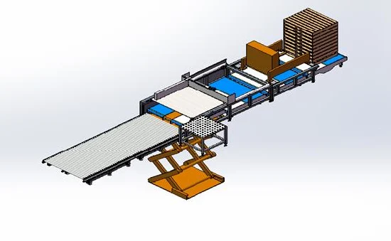 Single Facer Paperboard Electric Drum Hand Lift Stacker