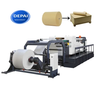 Full Automatic Jumbo Roll 1700mm Rotary Paper Board Sheeting Machine Duplex Paper Sheeter