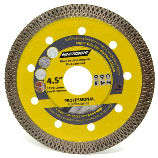 X Teeth Wet and Dry Using Diamond Saw Blade for Super Thin Cutting Tile Granite Marble Ceramics